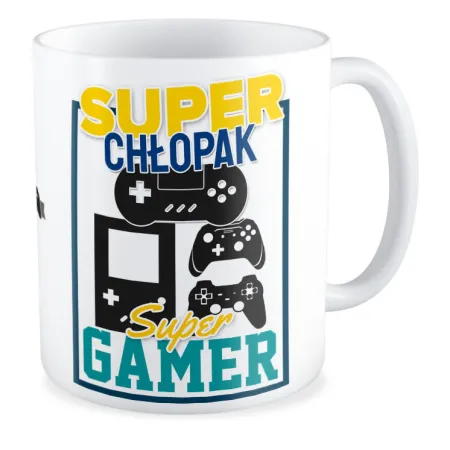 Kubek na DZIEŃ CHŁOPAKA Super chłopak super gamer